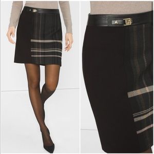 Plaid Boot Skirt, White House Black Market